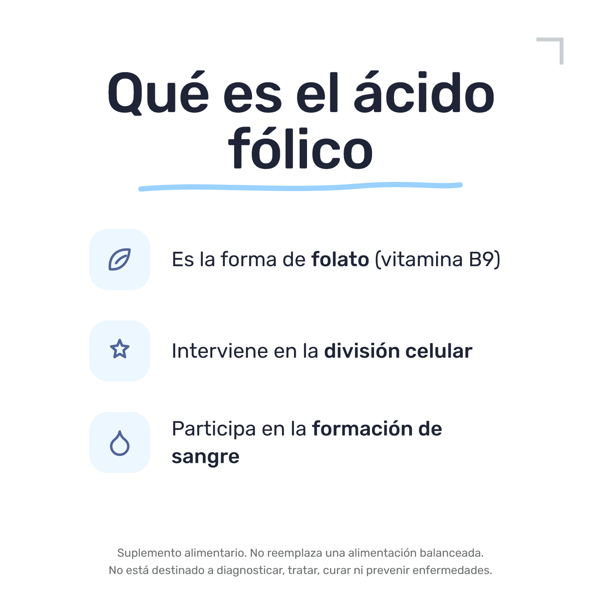 Ácido Fólico  [30 Cápsulas] — imagen 3