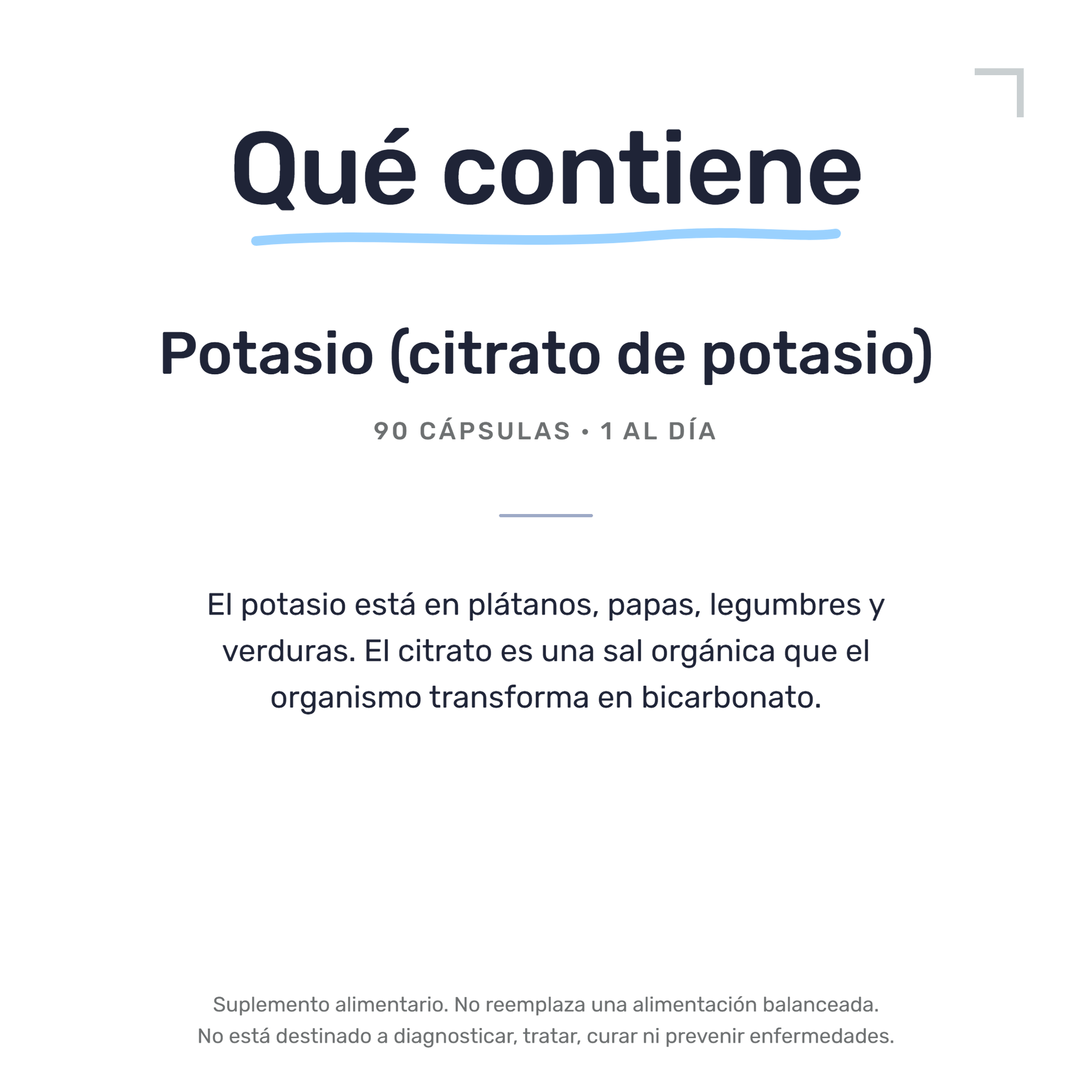 Citrato de Potasio [90 Cápsulas] — imagen 7