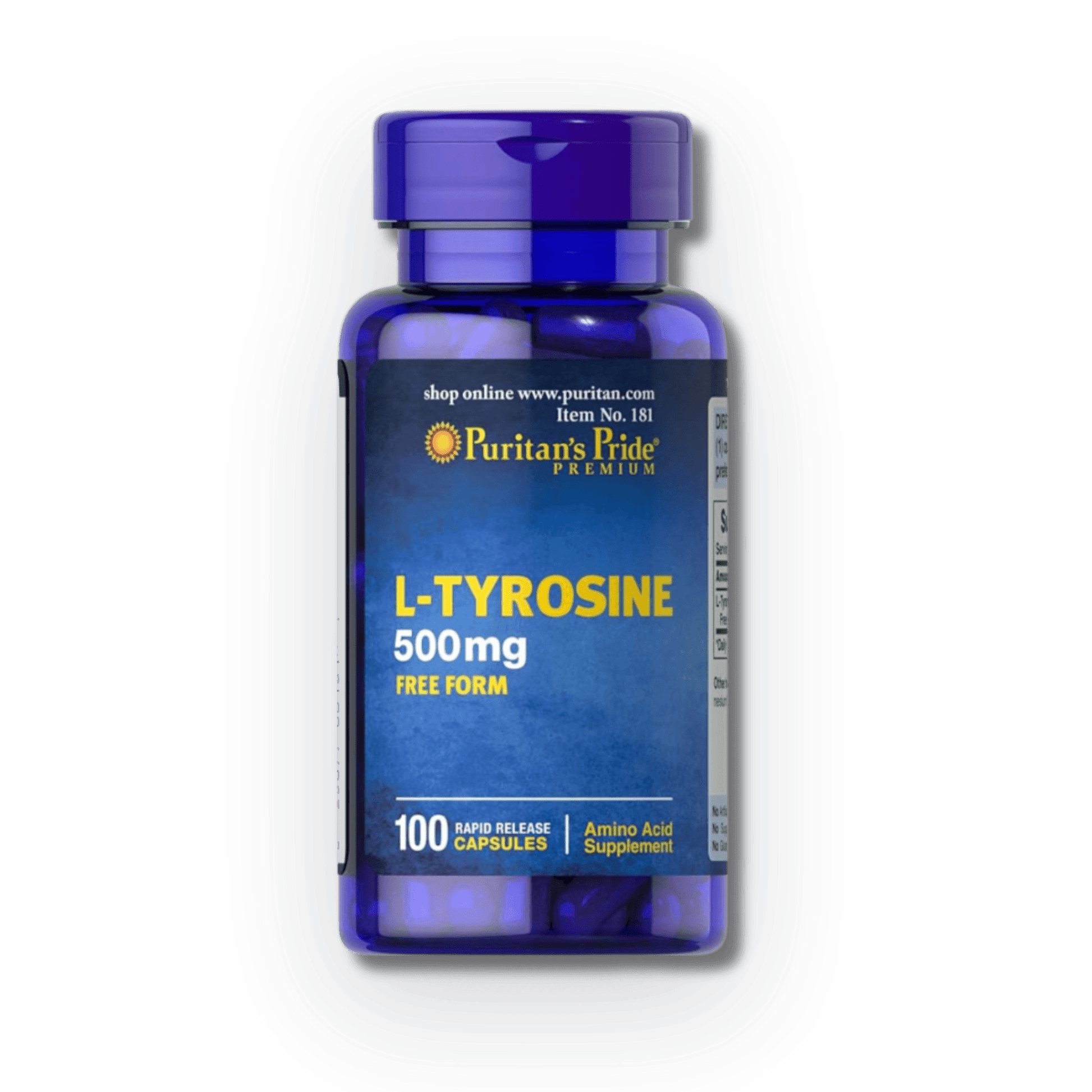 L-Tirosina 500mg [100 Cápsulas] — imagen 1