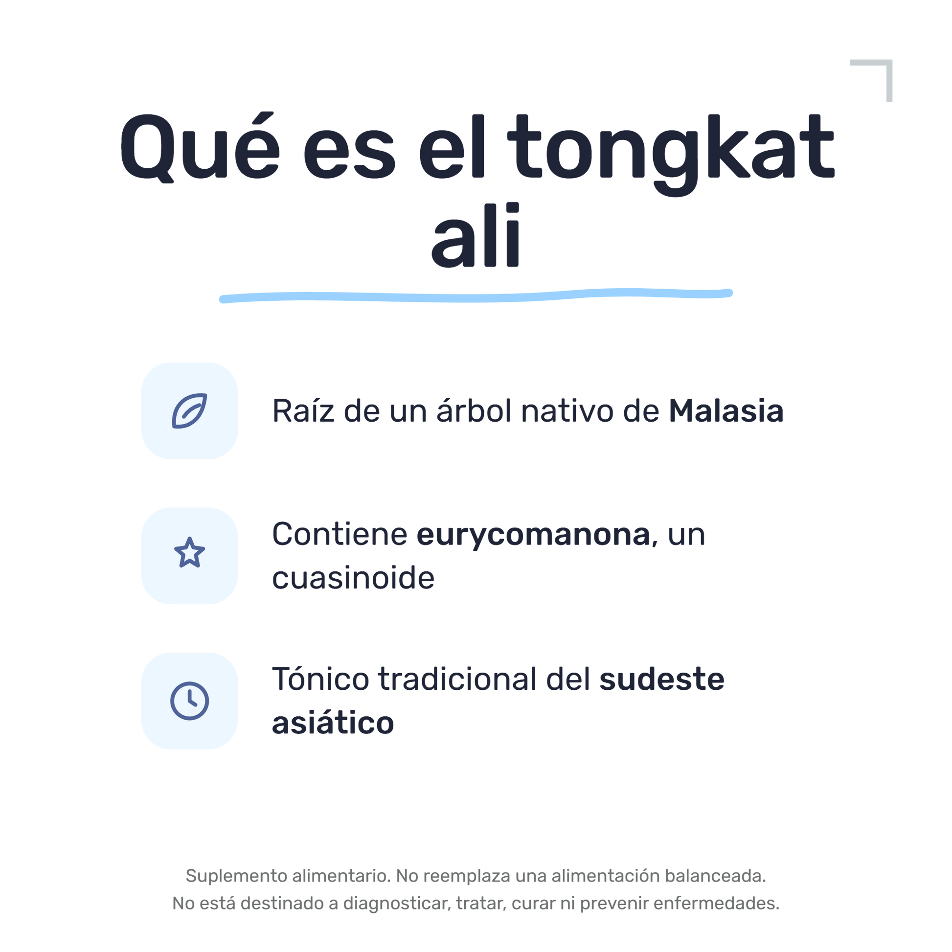 Tongkat Ali 500 mg [60 cápsulas] — imagen 3