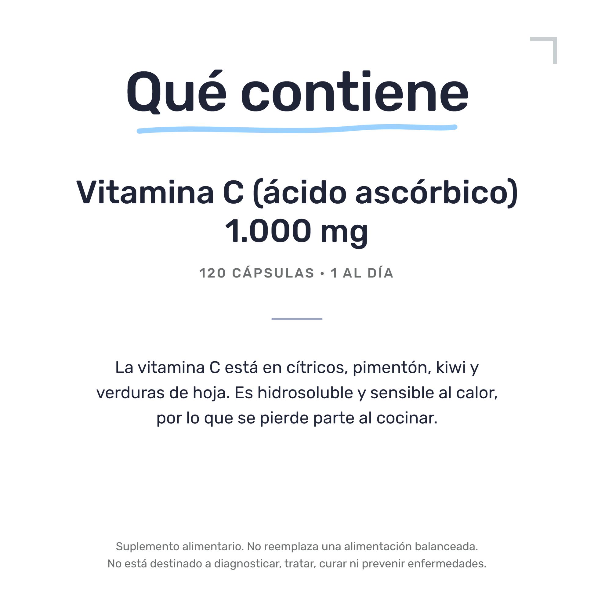 Vitamina C 1.000 mg [120 Cápsulas] — imagen 7